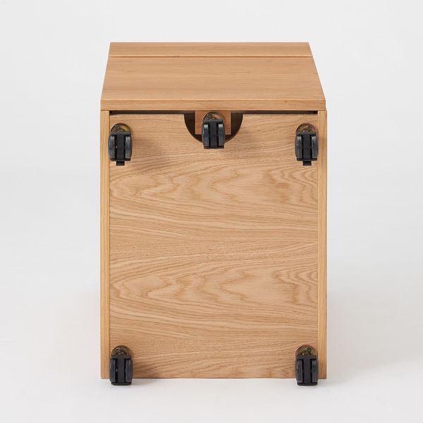 無印良品 木製デスクキャビネット オーク材突板 良品計画 - アスクル