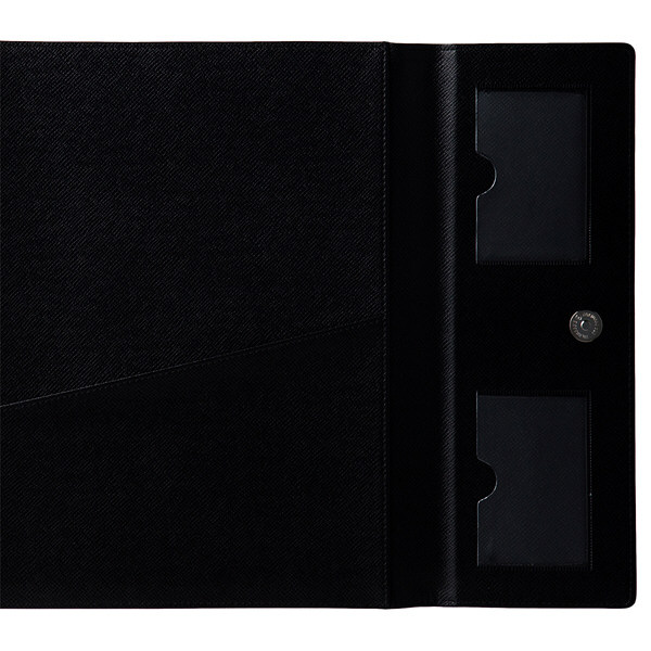 契約書ファイル 合皮製 書類保存ホルダー A4タテ 3冊 アスクル