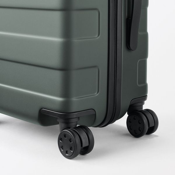 無印良品 バーを自由に調節できる ハードキャリーケース 36L カーキ