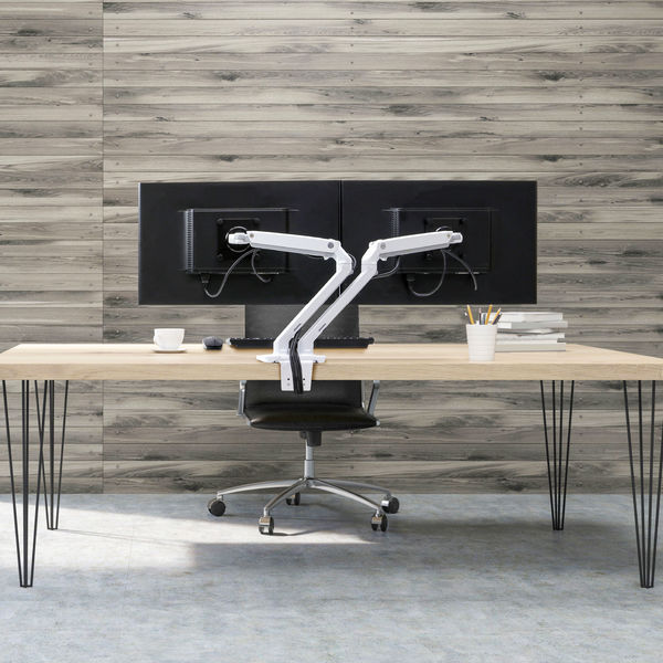 エルゴトロン MXV デュアル モニターアーム スリムタイプ ホワイト 24