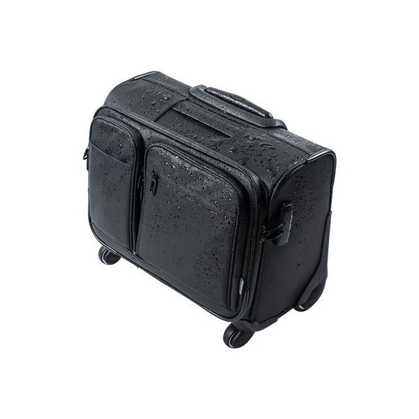 サンワダイレクト ビジネスキャリー（横型・4輪・耐水生地・止水