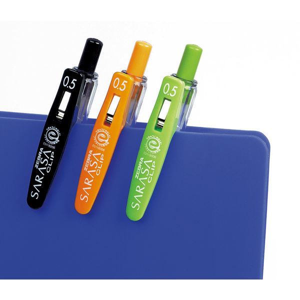 ゲルインクボールペン サラサクリップ 0.5mm 青 10本 JJ15-BL ゼブラ