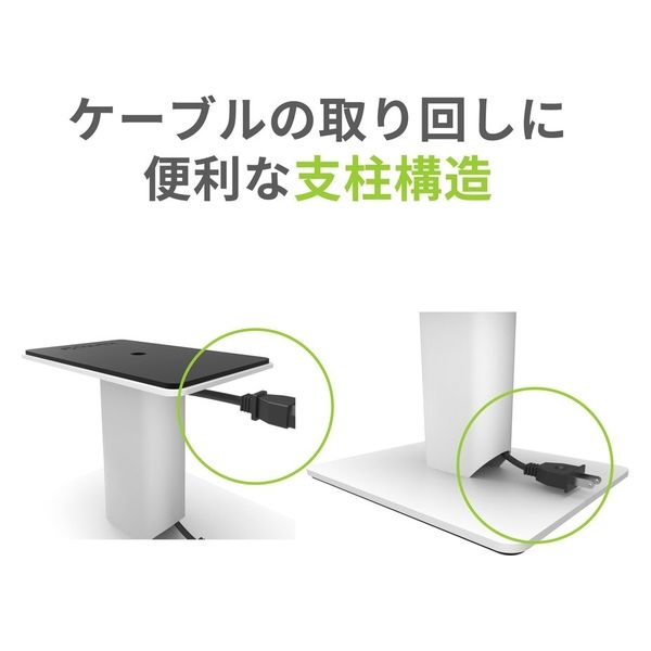 ELAC ホワイトスピーカー 専用スタンド付き ELAC ホワイトスピーカー
