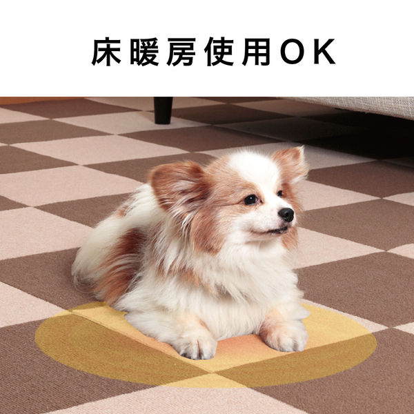 wag ペット用吸着・撥水タイルマット 30× 30cm モカベージュ 126枚 ペット