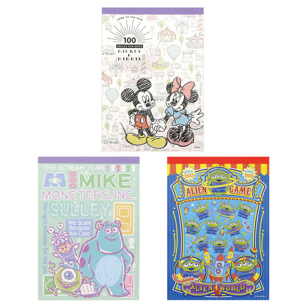 サンスター文具 メモ帳 キャラパレ A6 ディズニー アソート