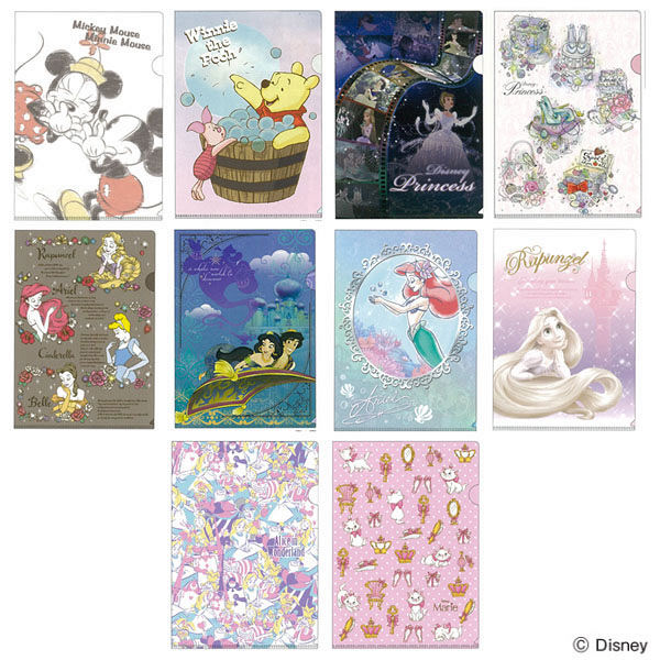 サンスター文具 クリアファイル ディズニー B A4 アソート S2159538-10