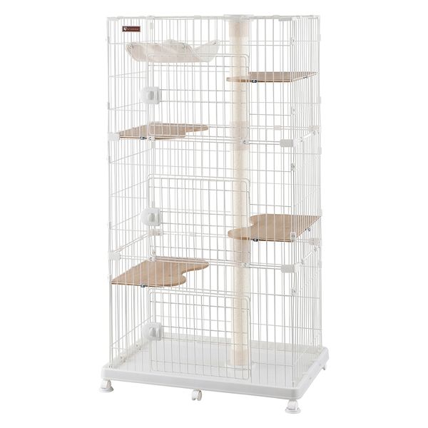 アイリスオーヤマ 猫 ケージ 5段 キャットケージ キャットタワー付 幅