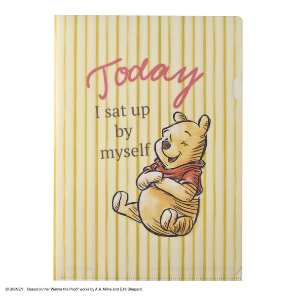 ダイゴー ディズニー A4 クリアファイル プーさん 黄 N1689 1セット(5