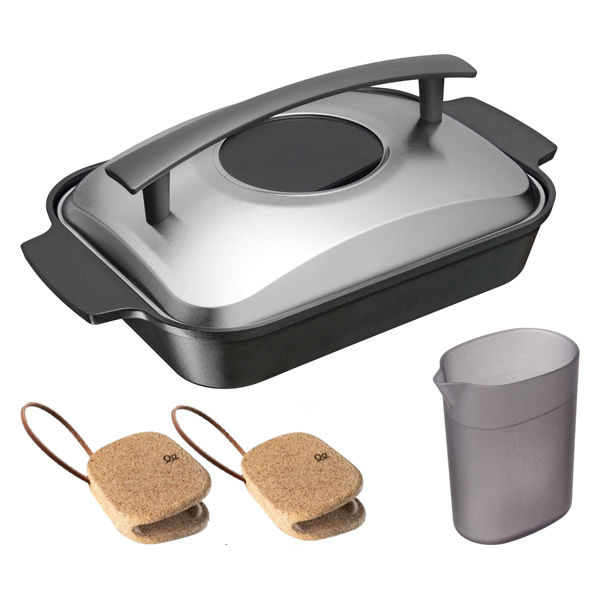 オークス グリルパン IH対応 コルクミトン付き スチームグリル