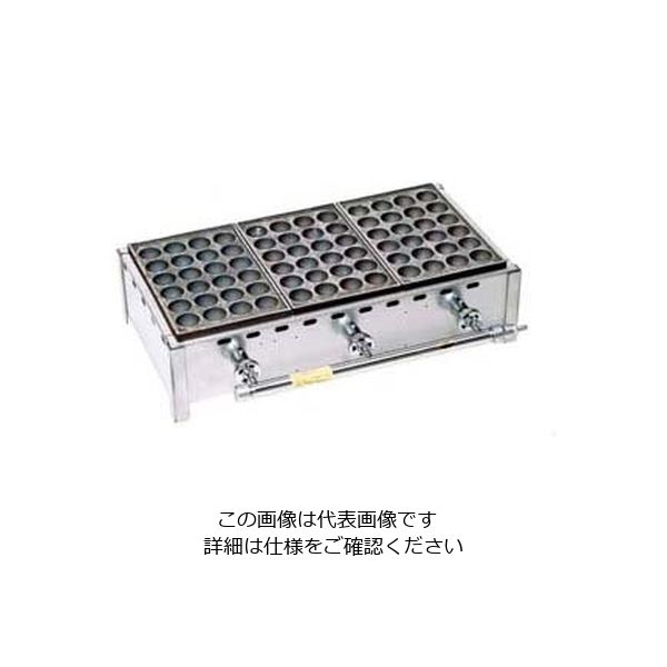 伊藤産業 ガス式 ジャンボたこ焼器(24穴) 2枚掛 都市 62-6541-98 1個