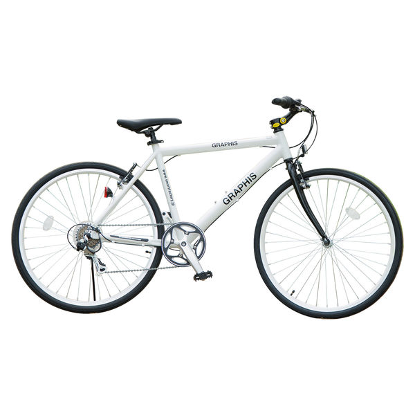 送料無料 GRAPHIS (グラフィス) アルミフレーム26インチ クロスバイク