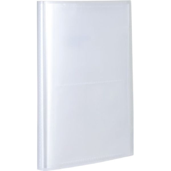 セキセイ パックンポストカードホルダー 高透明 2段80枚収納 クリア