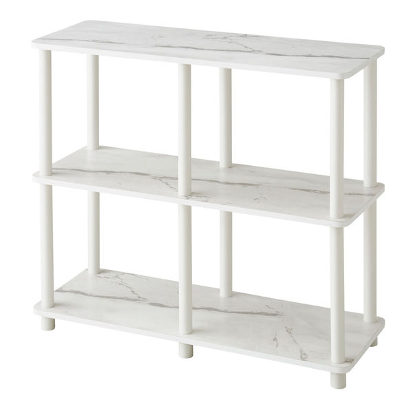 武田コーポレーション システムラック3段ワイド大理石柄WH Y2