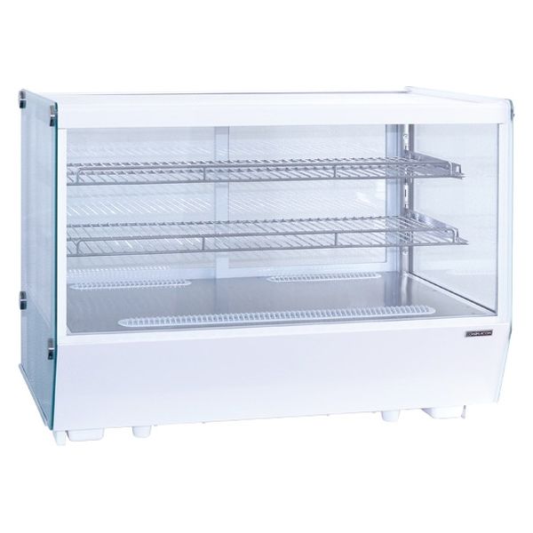 冷蔵ショーケース ホワイト 2段棚付き 卓上 冷蔵ショーケース ホワイト