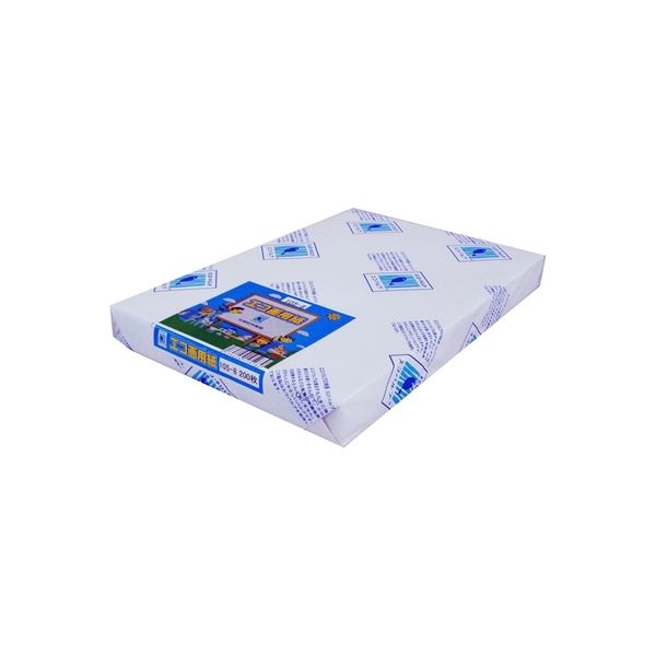 エコ画用紙8ツ切中厚口 105-8 200枚 エコガヨウシ8キリチユウアツ105-8