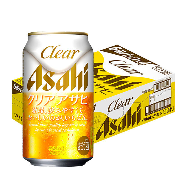 アサヒ クリアアサヒ 350ml 1箱（24缶入） - アスクル