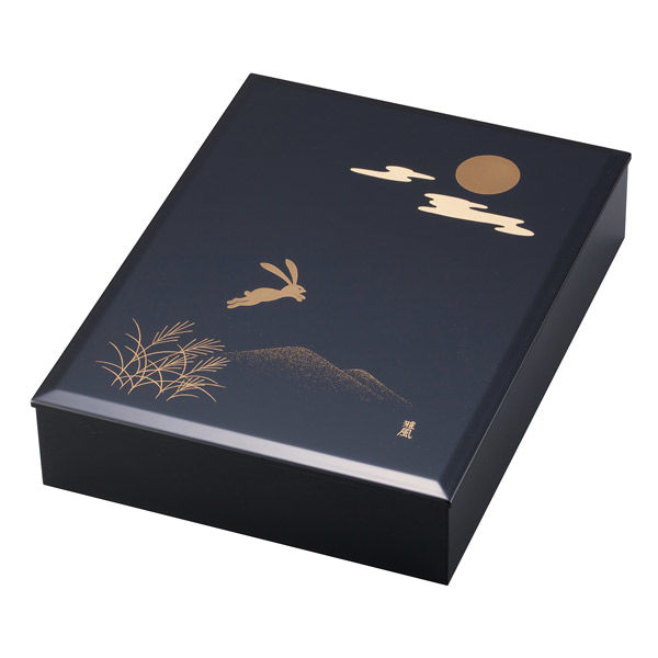 最高級品 輪島塗 硯箱 未使用 銀縁 高級 金銀 水滴付 輪島塗 硯箱