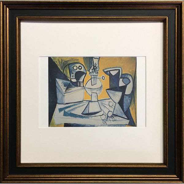 パブロ・ピカソ アートフレーム ハト 複製画 絵 木枠 71×55センチ