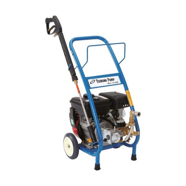 KL1☆強い☆ツルミ鶴見製作所エンジン式高圧洗浄機 多水量型 HPJ-680ES