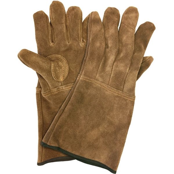 ユニワールド ロングレザー手袋 ブラウン 46-1 1セット(10双入) L