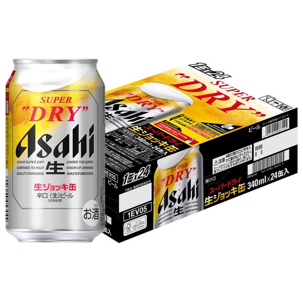 ビール 缶ビール アサヒスーパードライ 生ジョッキ缶 340ml 1ケース(24