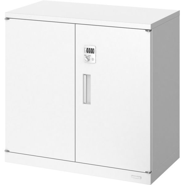 オカムラジャスタス収納 デスクエンド両開き（ダイヤル錠） 2段 本体