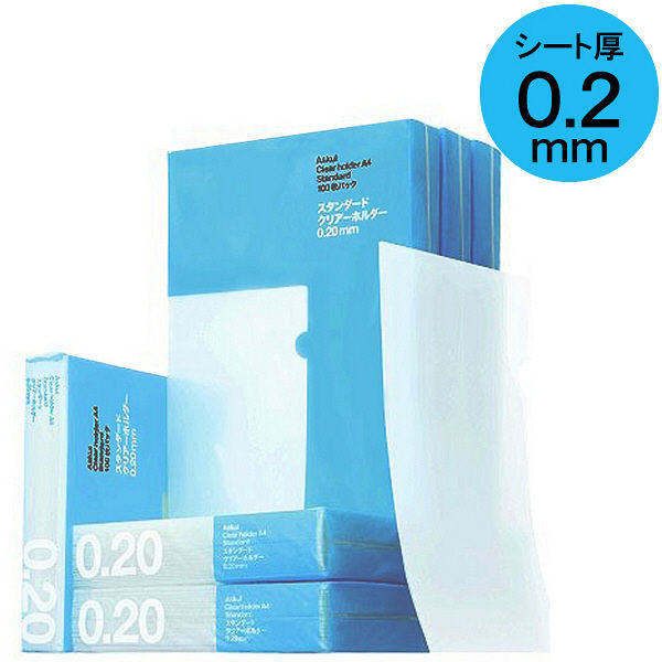 復活特別価格】アスクル クリアーホルダー A4 1箱（600枚