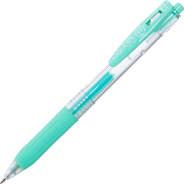 ゼブラ ゲルインク ノック式 サラサクリップ 0.5mm ミルクグリーン P