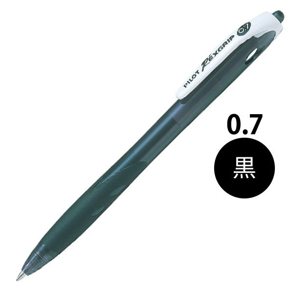 パイロット 油性ボールペン レックスグリップ(細字) 0.7mm ブラック軸