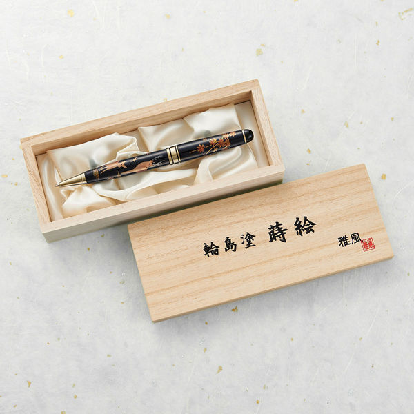 セキセイ 輪島塗 蒔絵 雅風 鹿 ボールペン AX-8808-00 1本（直送品