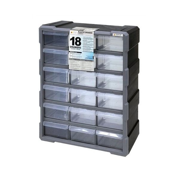 エスコ 381x159x476mm パーツキャビネット(3列6段) EA957FT-2 1個