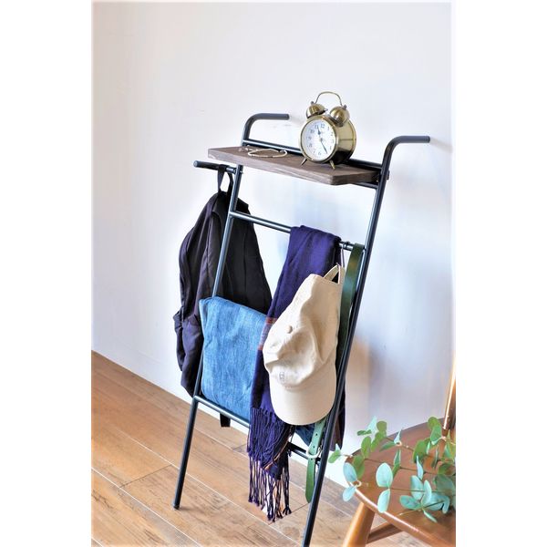 日東 COLLEND アイアンラダーラック ダークブラウン ILR-DB 1台（直送