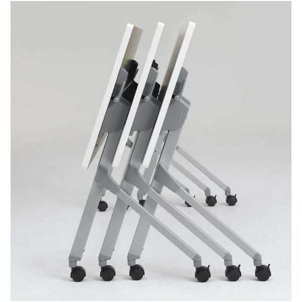 オカムラ フラプター サイドフォールドテーブル 棚板なし/幕板付き