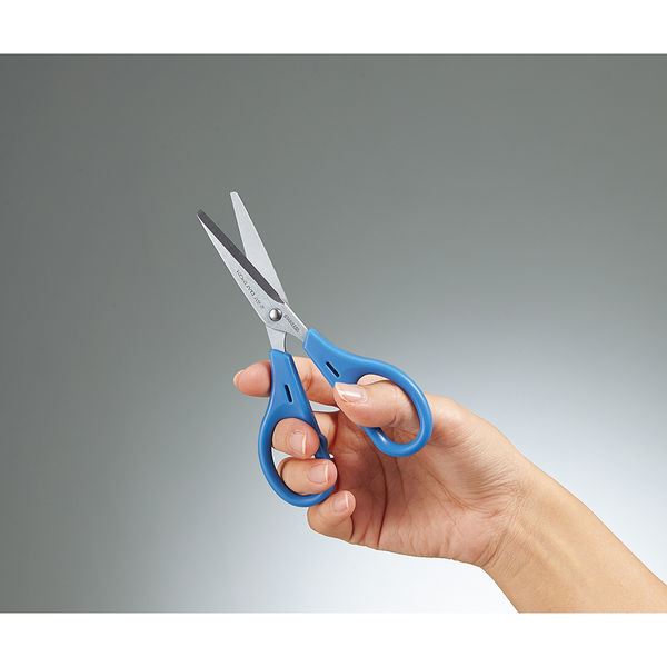 コクヨ はさみ 青 ハサミ ハサ-2NB 1セット（10本） - アスクル