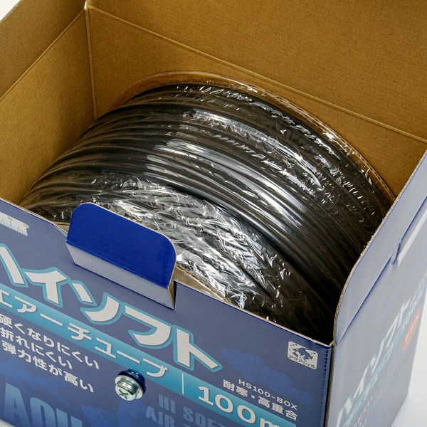 貝沼産業 貝沼 ハイソフト 100m 化粧箱入(黒) 330076 1個（直送品