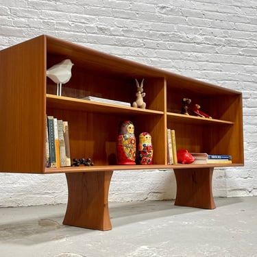 Long + Low Mid Century MODERN Danish ROSEWOOD BOOKCASE / | Circa60