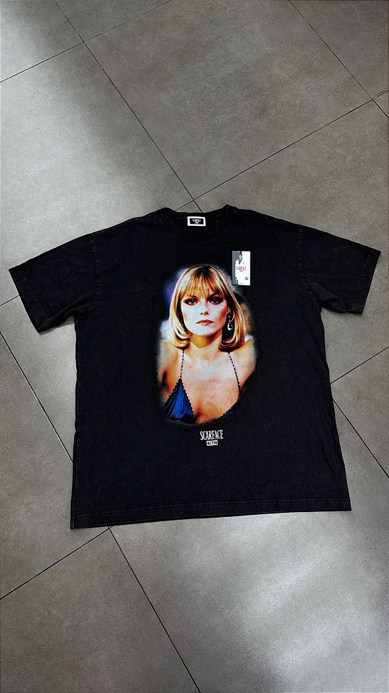 SCARFACE X KITH CAMISETA NOT YOUR BABY VINTAGE TEE BLACK - mercadohype