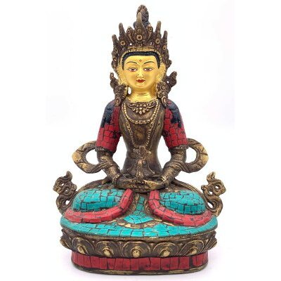 ◇チベット密教法具 法螺貝（シャンカ）十一面千手千眼観音菩薩-