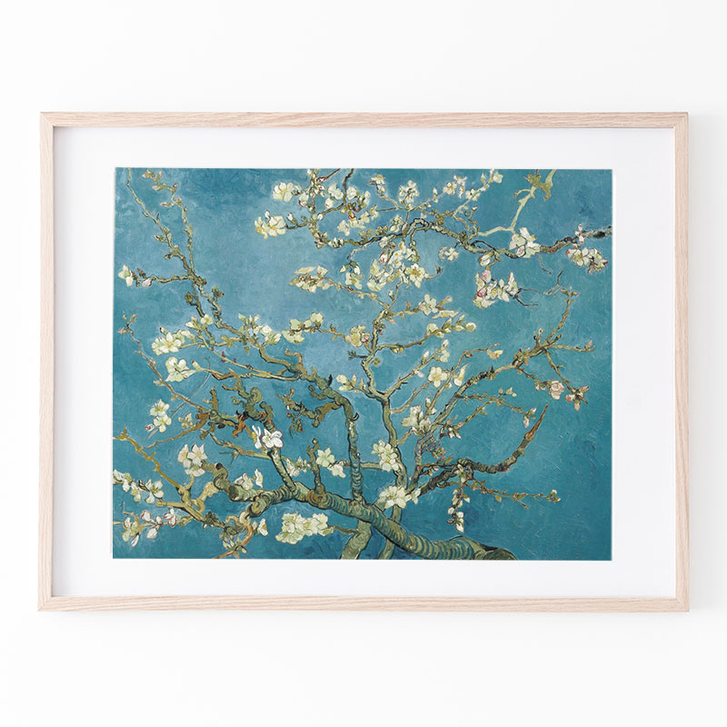 フィンセント・ファン・ゴッホ、花咲く杏の木、希少な画集より、状態