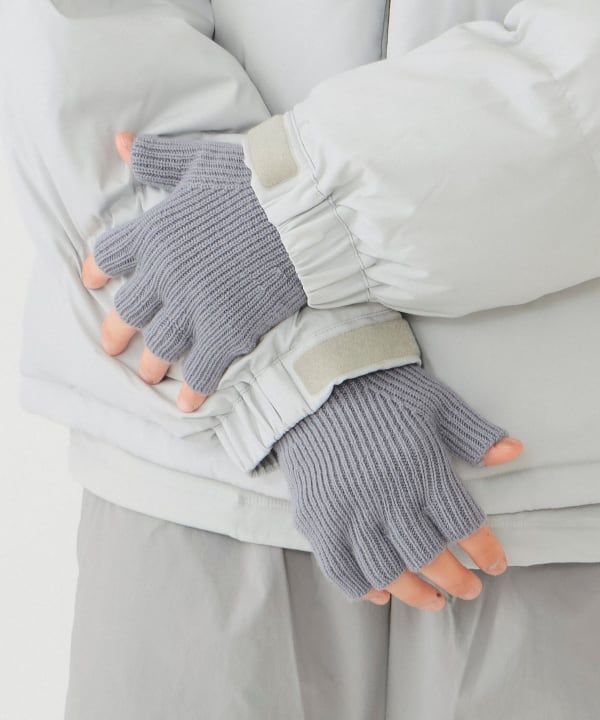 BEAMS（ビームス）畔編み フィンガーレス グローブ（ファッション雑貨