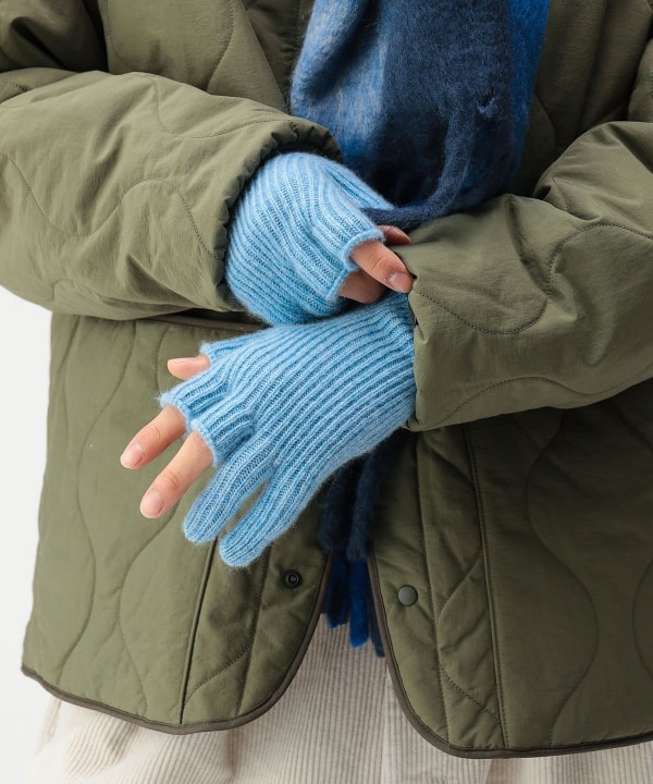 BEAMS（ビームス）カシミヤ フィンガーレス グローブ（ファッション