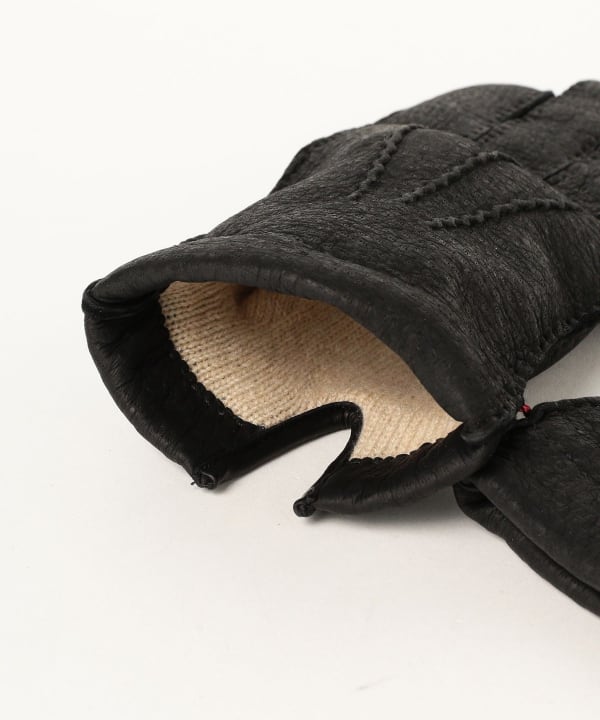 BEAMS F（ビームスF）DENTS / ペッカリーレザー カシミヤライニング