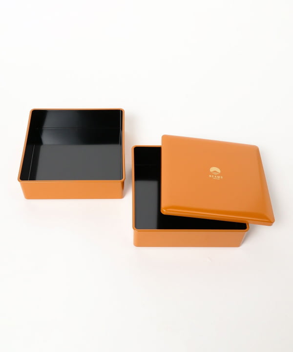 BEAMS JAPAN（ビームス ジャパン）【別注】越前漆器 お重 二段 橙
