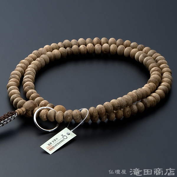 曹洞宗用本式数珠【男性用】 沈香（じんこう） みかん玉 尺3 | 滝田商店