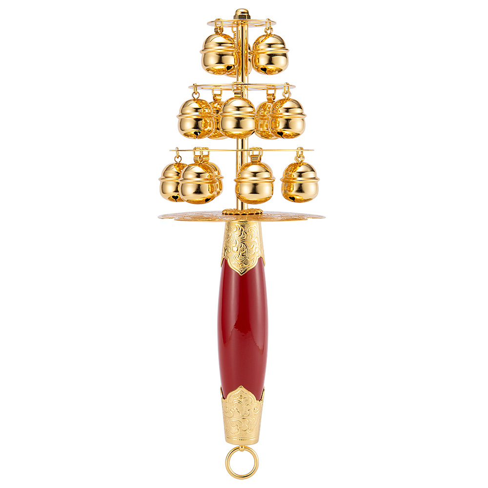 神楽鈴 本金メッキ 十字型 | 神具専門店 滝田商店