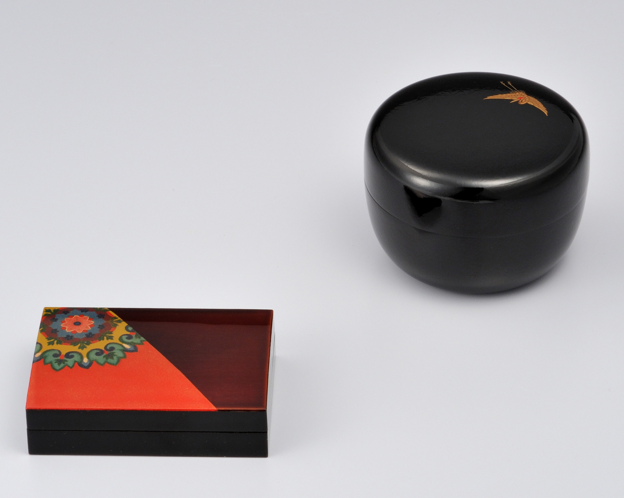 前端雅峯 二段卓 冠卓 曙塗 つぼつぼ透かし 月と草