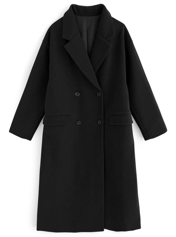 フェイクウールダブルボタンチェスターコート[k9298d] | レディース