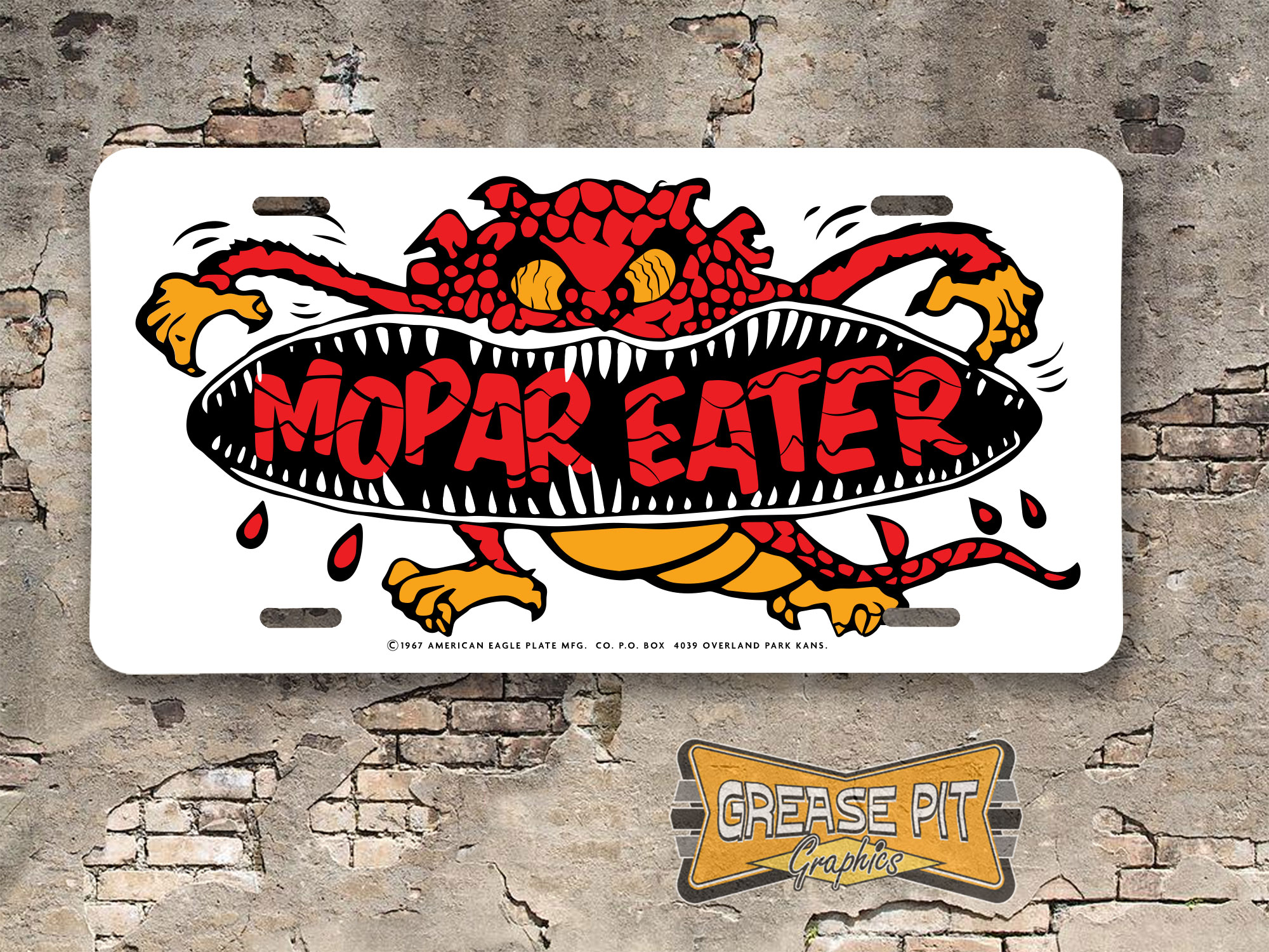 60年代 ビンテージ モンスター ライセンスプレート 6枚 hot rod 【公式