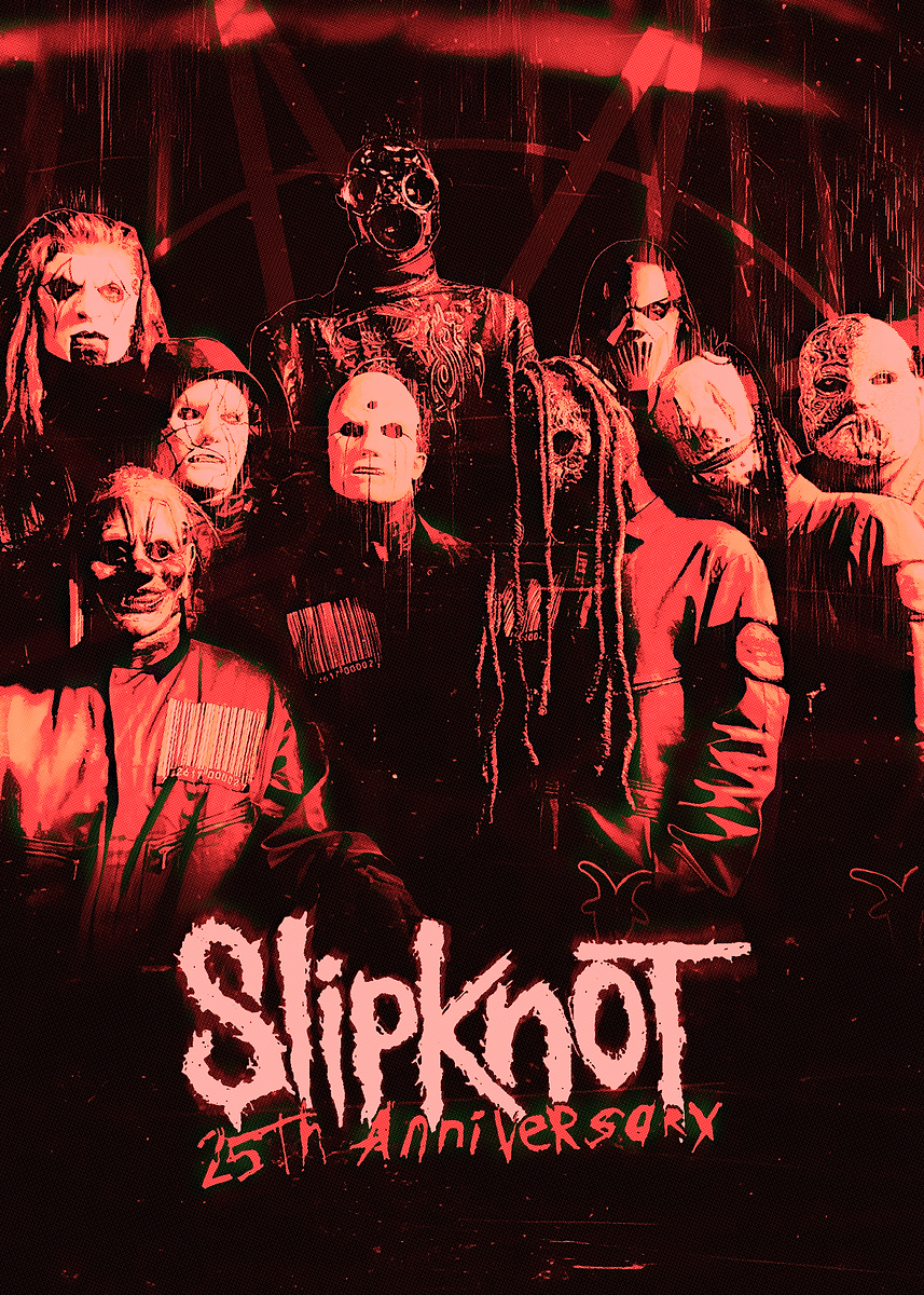 Slipknot' Poster, picture, metal print, paint by Tom Jocz | Displate