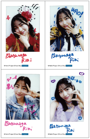 松永里愛(Juice=Juice)「Crimson×Azureチェキセット」 チェキサイズ 4